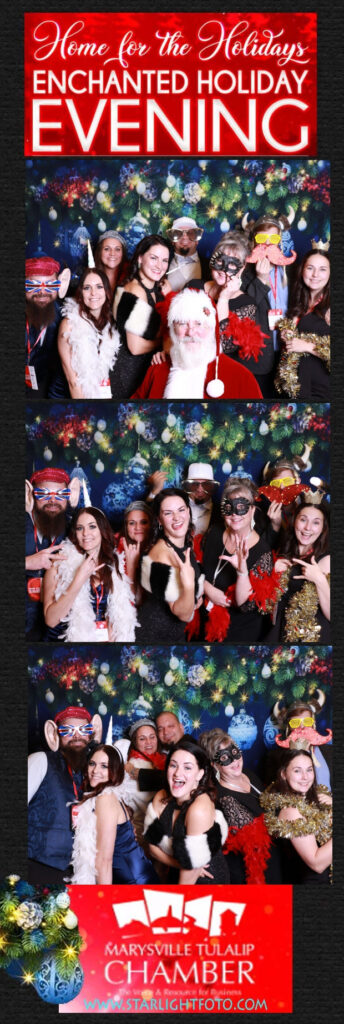 Guests using the DarkStar photo booth